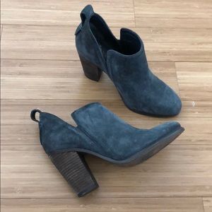 Grey suede Vince Camuto booties